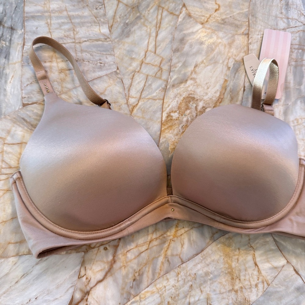 Victoria's Secret BioFit Push-Up Bra Beige Nude Underwire 36C NWT